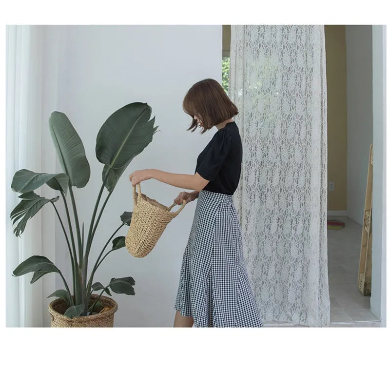 Summer Handmade Bags for Women Beach Weaving Ladies Straw Bag