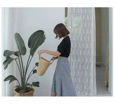 Summer Handmade Bags for Women Beach Weaving Ladies Straw Bag