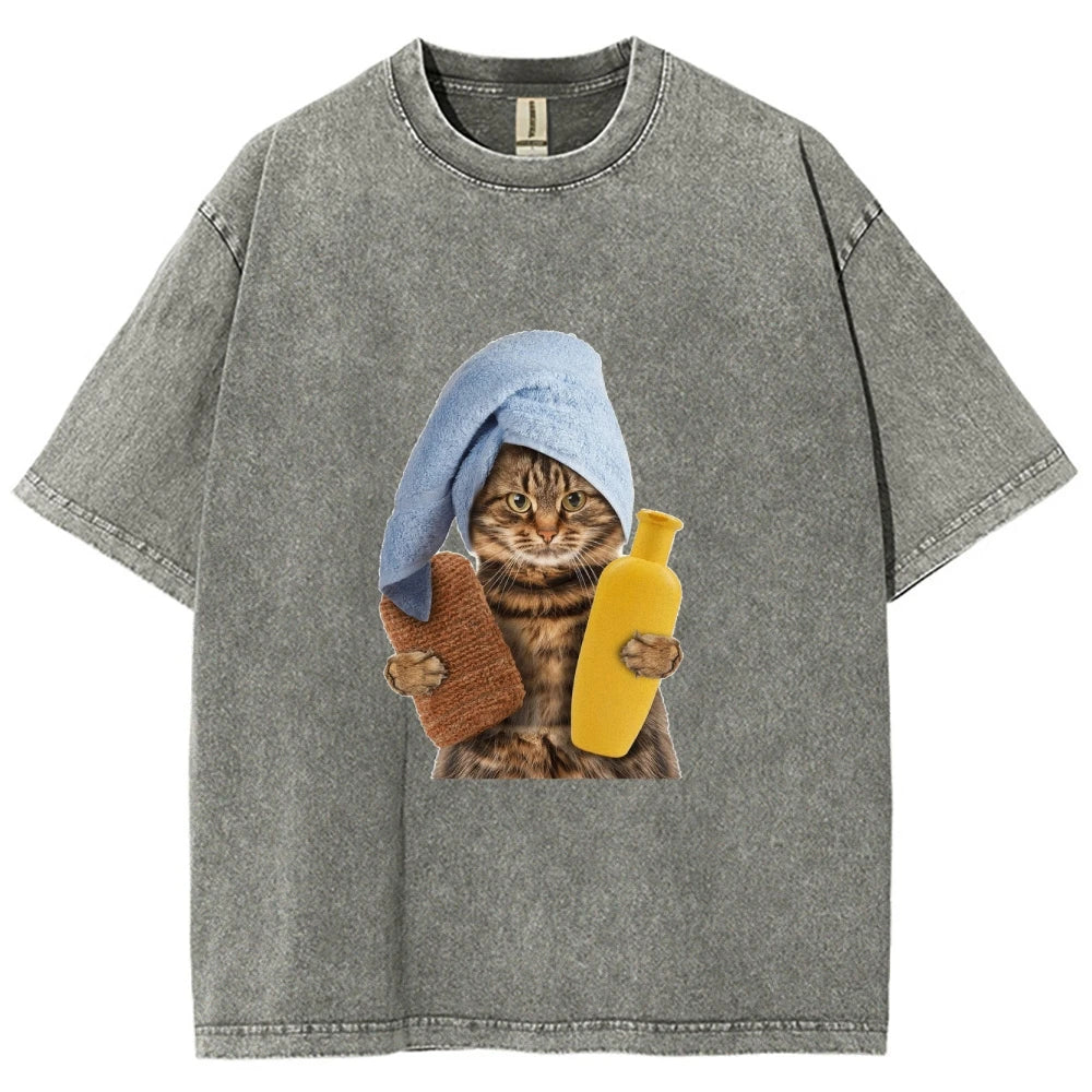 Unisex Soft Cotton Basic Washed Tees for Men And Women