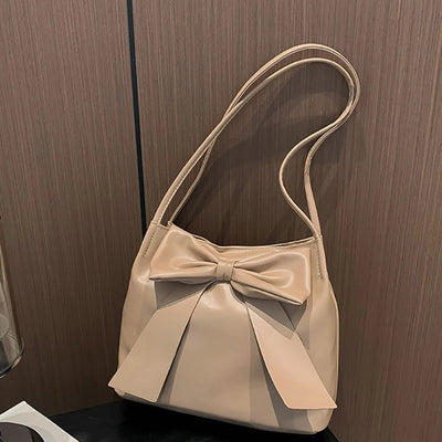 Fashion Bow Handlebags For Women Shoulder Bags Leisure Armpit Bag