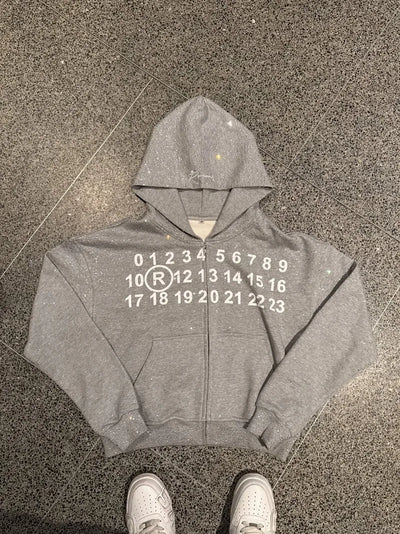 Casual Fashion Harajuku Retro Oversized Zipper Hoodie Men Y2k 2025
