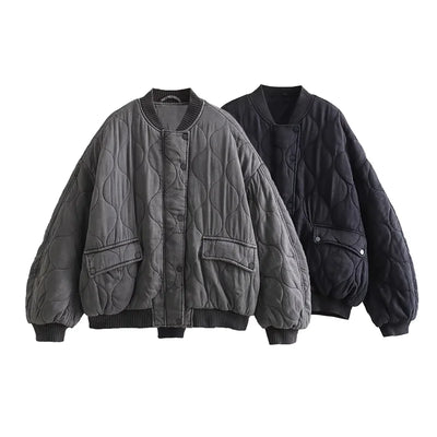 SIYANG Women Elegant Solid Bomber Jacket Coat Women's Long-Sleeved