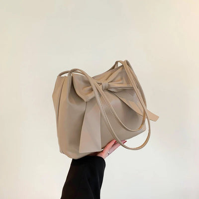Fashion Bow Handlebags For Women Shoulder Bags Leisure Armpit Bag
