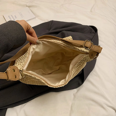 Handbag. Bags women handbags ladies.2025 Casual Oversized Woven Straw Bag