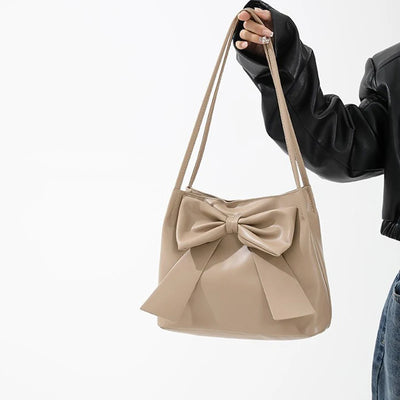 Fashion Bow Handlebags For Women Shoulder Bags Leisure Armpit Bag