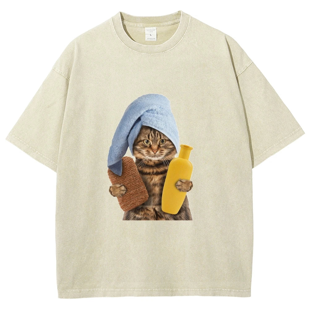 Unisex Soft Cotton Basic Washed Tees for Men And Women