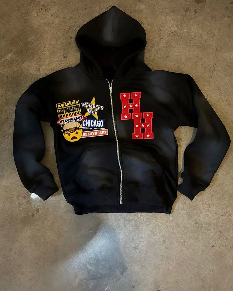 Punk Hip Hop fashion popular men clothing set new pattern alphabet embroidery