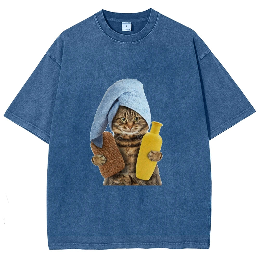 Unisex Soft Cotton Basic Washed Tees for Men And Women