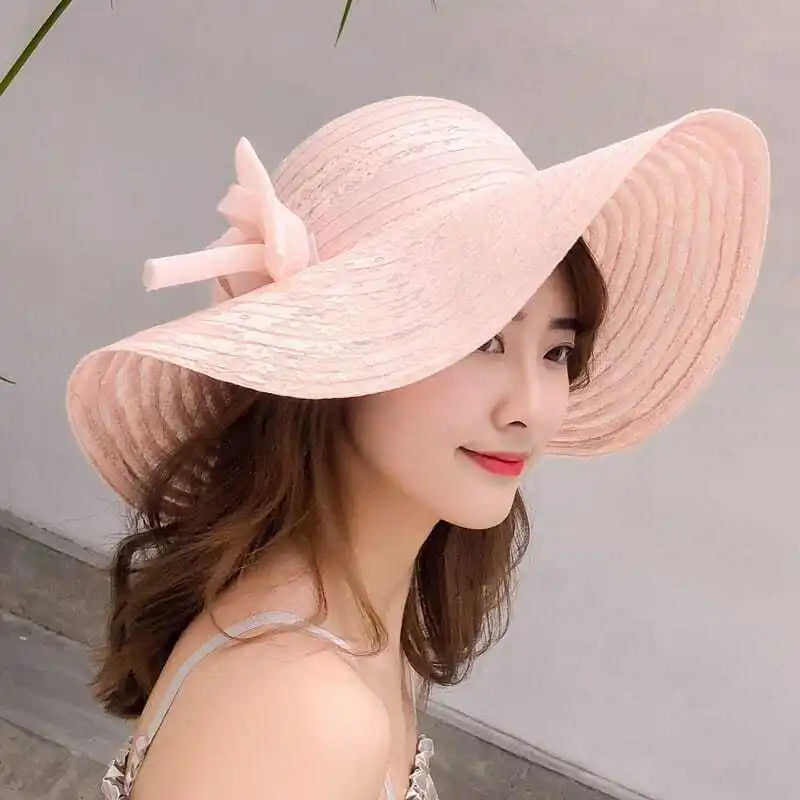 Hats for women in summer, beach hats, seaside outings, face covering,