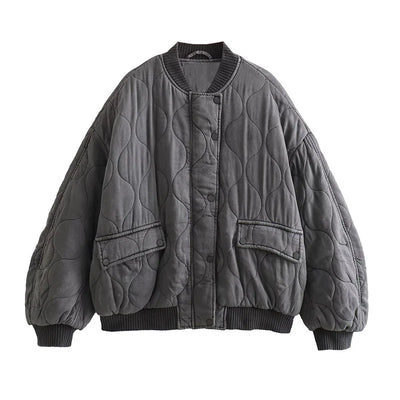 SIYANG Women Elegant Solid Bomber Jacket Coat Women's Long-Sleeved