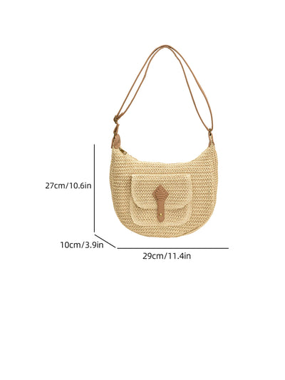 Handbag. Bags women handbags ladies.2025 Casual Oversized Woven Straw Bag