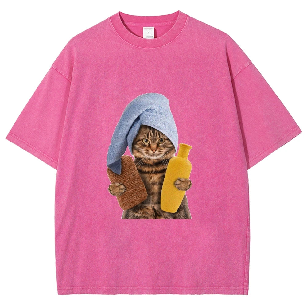 Unisex Soft Cotton Basic Washed Tees for Men And Women