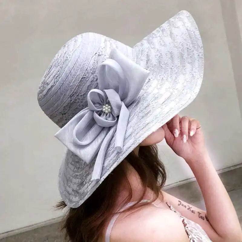 Hats for women in summer, beach hats, seaside outings, face covering,