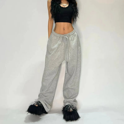 Fashion Versatile Straight Wide-leg Pants Men American Retro