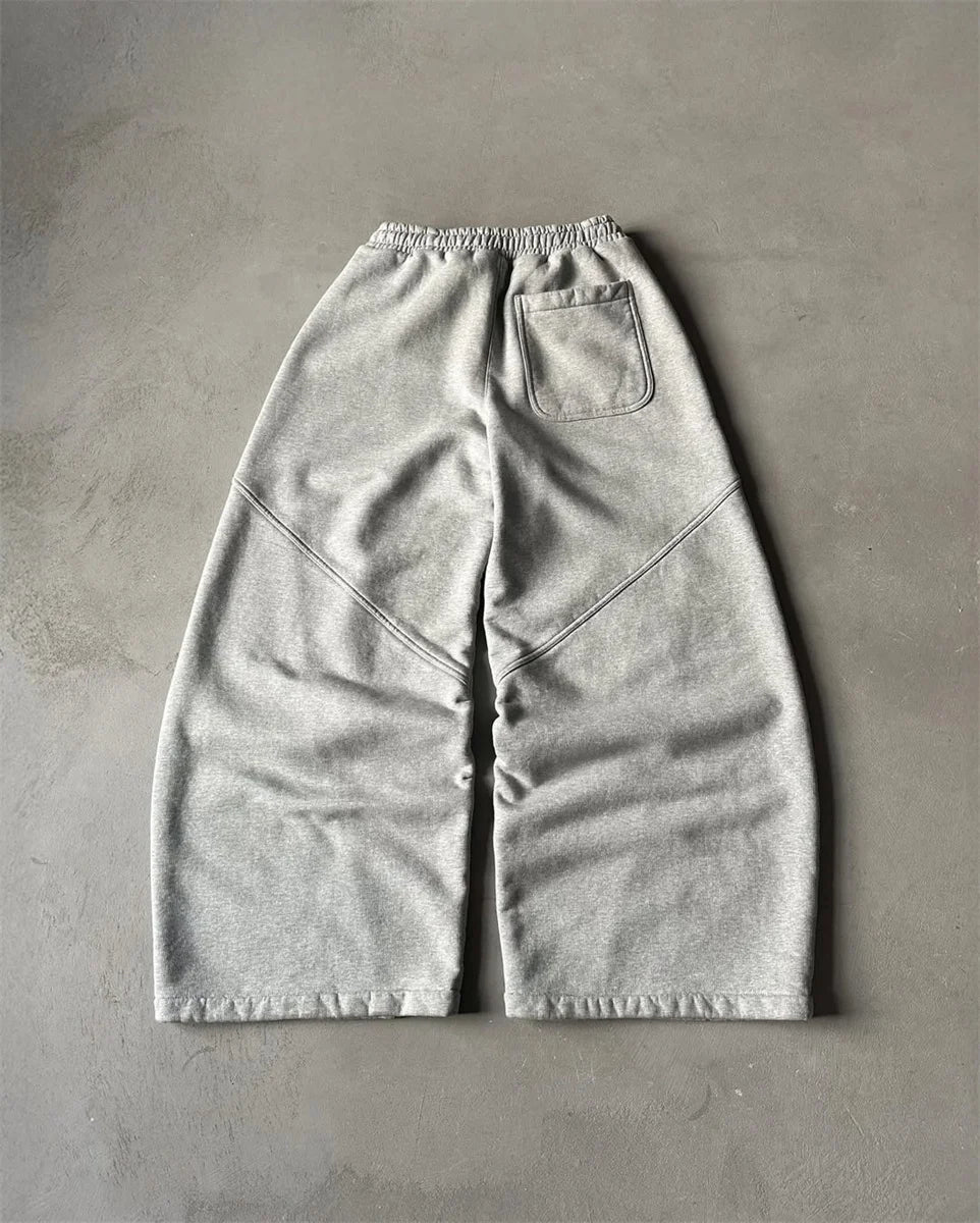 Fashion Versatile Straight Wide-leg Pants Men American Retro