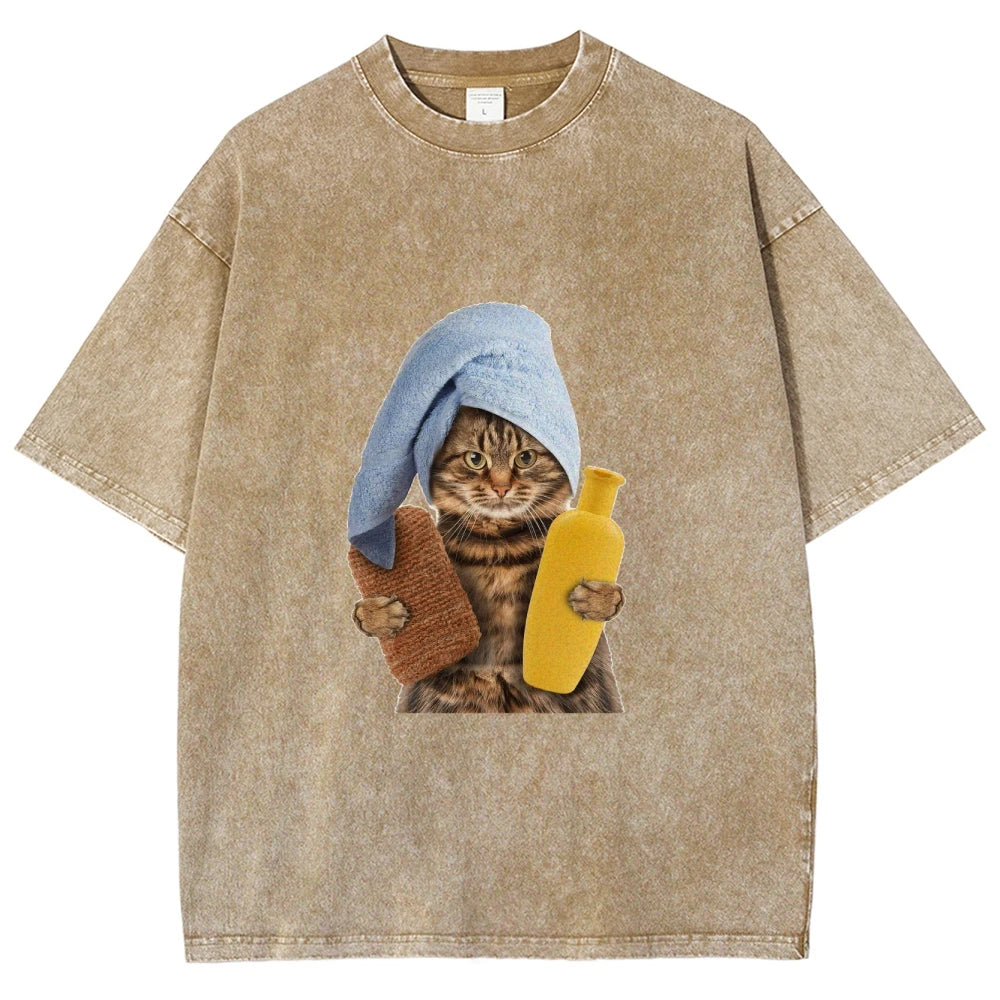 Unisex Soft Cotton Basic Washed Tees for Men And Women