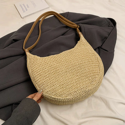 Handbag. Bags women handbags ladies.2025 Casual Oversized Woven Straw Bag