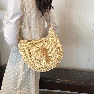 Handbag. Bags women handbags ladies.2025 Casual Oversized Woven Straw Bag