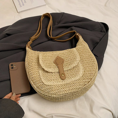 Handbag. Bags women handbags ladies.2025 Casual Oversized Woven Straw Bag
