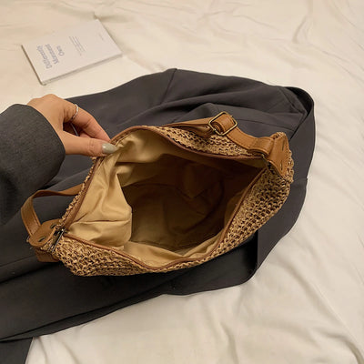 Handbag. Bags women handbags ladies.2025 Casual Oversized Woven Straw Bag