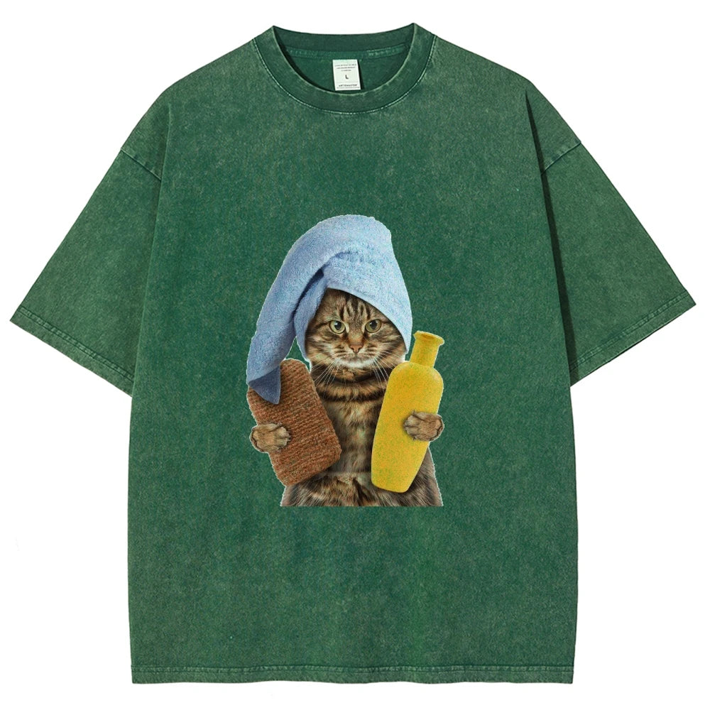 Unisex Soft Cotton Basic Washed Tees for Men And Women