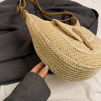 Handbag. Bags women handbags ladies.2025 Casual Oversized Woven Straw Bag