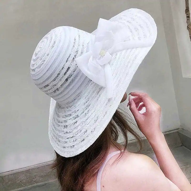 Hats for women in summer, beach hats, seaside outings, face covering,